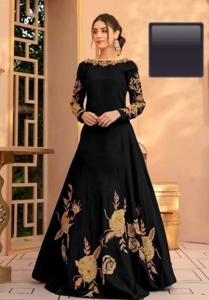 Heavy Embroidery Neck Line , Sleeves & Bottom 😍